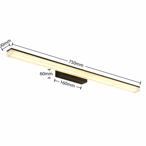 Lucande Lisana applique LED, IP44, 75 cm| Appliques Murales Led|Appliques Murales