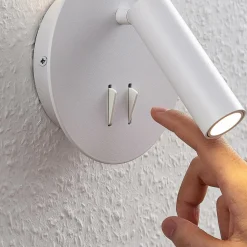 Lucande Magya Applique LED blanche ronde| Appliques Murales Led|Appliques Murales