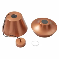 Lucande Mynoria Suspension LED, cuivre, aluminium, Ø 35 cm| Suspensions Led|Suspensions