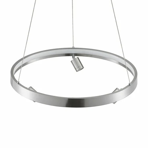 Lucande Paliva suspension LED, 48 cm, nickel| Suspensions Led|Suspensions
