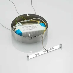 Lucande Paliva suspension LED, 48 cm, nickel| Suspensions Led|Suspensions