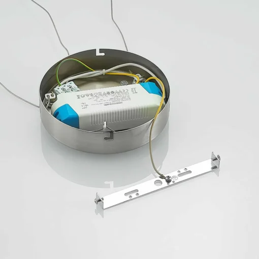 Lucande Paliva suspension LED, 48 cm, nickel| Suspensions Led|Suspensions