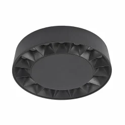 Lucande Plafonnier d'extérieur LED Kelissa, rond, noir| Plafonniers Led|Plafonniers
