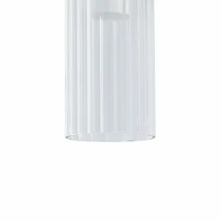 Lucande Plafonnier LED Korvitha, à 8 lampes, gris, verre| Suspensions Led|Suspensions