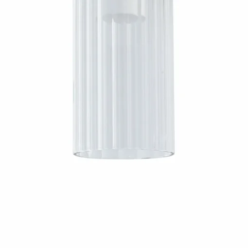 Lucande Plafonnier LED Korvitha, à 8 lampes, gris, verre| Suspensions Led|Suspensions