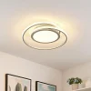 Lucande Plafonnier LED Noud, 49 cm, argent, aluminium, intensité variable| Plafonniers Led|Plafonniers