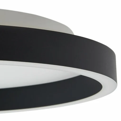 Lucande Plafonnier LED Rotundo, Ø 40 cm, noir, intensité variable| Plafonniers Led|Plafonniers