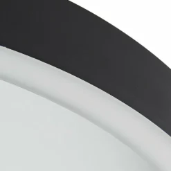 Lucande Plafonnier LED Rotundo, Ø 40 cm, noir, intensité variable| Plafonniers Led|Plafonniers
