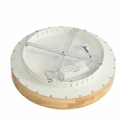 Lucande Plafonnier LED Samvel, Ø 40 cm, bois| Plafonniers Led|Plafonniers