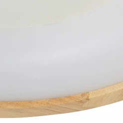 Lucande Plafonnier LED Samvel, Ø 40 cm, bois| Plafonniers Led|Plafonniers