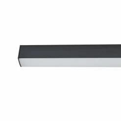 Lucande Plafonnier LED Teniona, 132 cm, noir, aluminium| Luminaires Led D'Intérieur