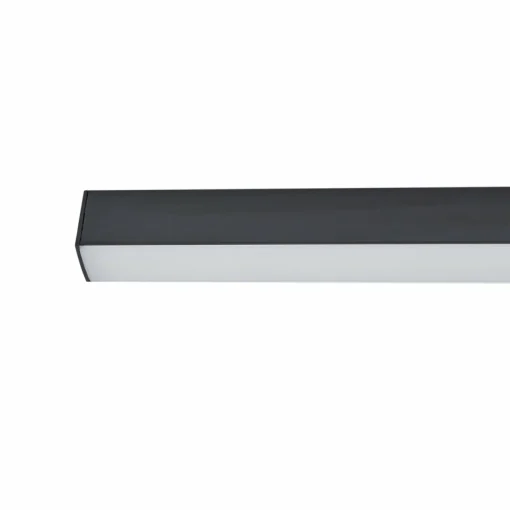 Lucande Plafonnier LED Teniona, 132 cm, noir, aluminium| Luminaires Led D'Intérieur