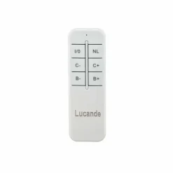 Lucande Plafonnier LED Teniona, 132 cm, noir, aluminium| Luminaires Led D'Intérieur