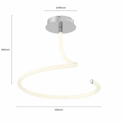 Lucande Serpentina plafonnier LED, dimmable| Plafonniers Led|Plafonniers