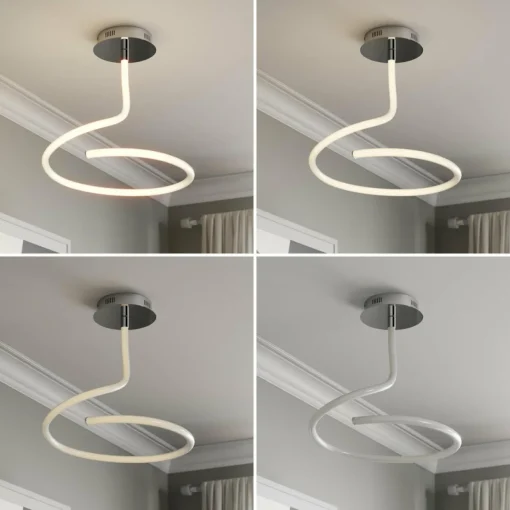Lucande Serpentina plafonnier LED, dimmable| Plafonniers Led|Plafonniers