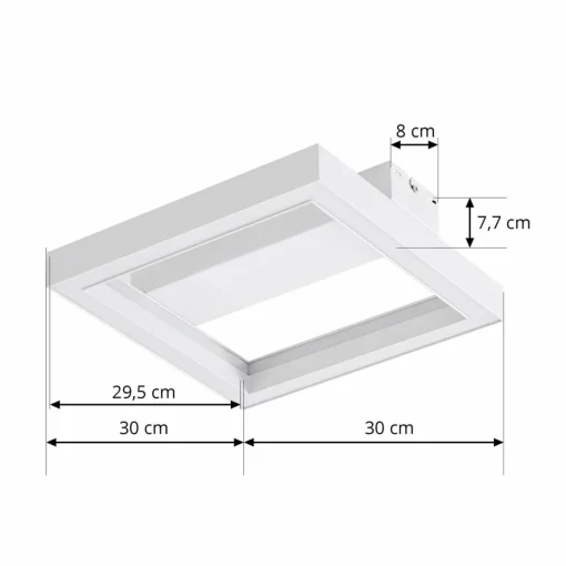 Lucande Smart Plafonnier LED Tjado, 30 cm, blanc, RGBW| Plafonniers Led|Plafonniers