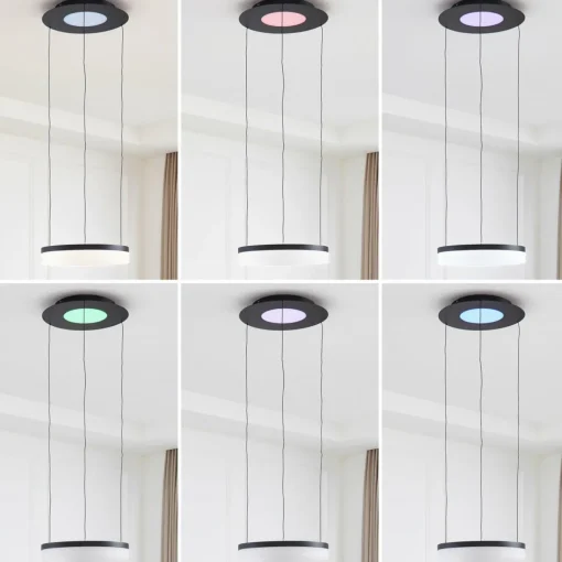 Lucande Smart Suspension LED Squillo noir Tuya RGBW CCT| Suspensions Led|Suspensions