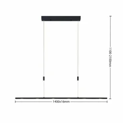 Lucande Stakato suspension LED 6 lampes 140 cm| Suspensions Led|Suspensions