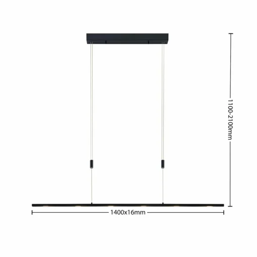 Lucande Stakato suspension LED 6 lampes 140 cm| Suspensions Led|Suspensions