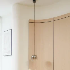 Lucande Suspension LED Avelina, Ø 14cm , 1 lampe. noir| Suspensions Led|Suspensions