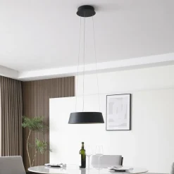 Lucande Suspension LED Belsar, noir, aluminium, CCT| Suspensions Led|Suspensions