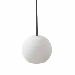 Lucande suspension LED Darkorin, blanc, encoches, plâtre, 12 cm| Suspensions Led|Suspensions