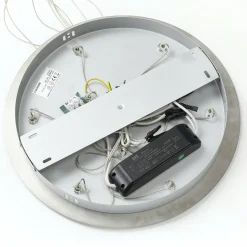Lucande Suspension LED Hayley, Ø 40 cm, 9 lampes, chrome, verre| Suspensions Led|Suspensions
