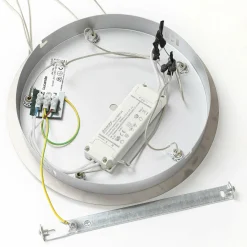 Lucande Suspension LED Hayley, Ø 30 cm, 5 lampes, chrome, verre| Suspensions Led|Suspensions