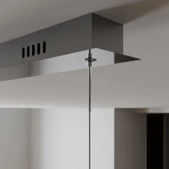Lucande Suspension LED Hayley, 96 cm, à 5 lampes, chrome, verre| Suspensions Led|Suspensions