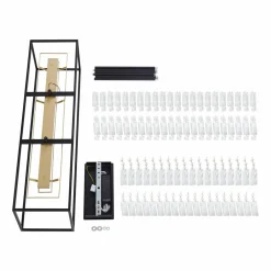 Lucande Suspension LED Kassi, noir, fer, intensité variable, 90 cm| Suspensions Led|Suspensions