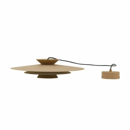 Lucande suspension LED Livie, beige, aluminium, Ø 50 cm| Suspensions Led|Suspensions