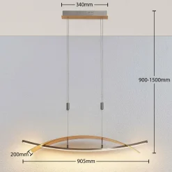 Lucande suspension LED Marija, 90,5 cm, doré, métal| Suspensions Led|Suspensions