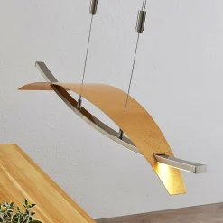 Lucande suspension LED Marija, 90,5 cm, doré, métal| Suspensions Led|Suspensions