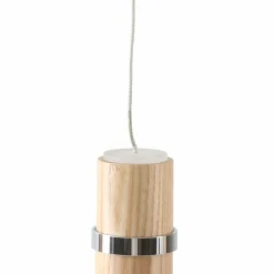 Lucande Suspension LED Nojus, 4 lampes, bois, up/down, 95 cm| Suspensions Led|Suspensions