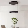 Lucande suspension LED Philine, Ø 60 cm, noir, fer| Suspensions Led|Suspensions
