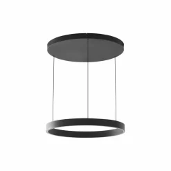 Lucande suspension LED Philine, Ø 60 cm, noir, fer| Suspensions Led|Suspensions