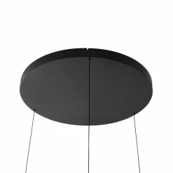 Lucande suspension LED Philine, Ø 60 cm, noir, fer| Suspensions Led|Suspensions