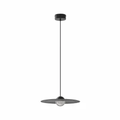 Lucande Suspension LED Tethrion, noir, aluminium, Ø 40 cm| Suspensions Led|Suspensions