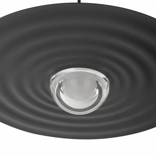 Lucande Suspension LED Tethrion, noir, aluminium, Ø 40 cm| Suspensions Led|Suspensions