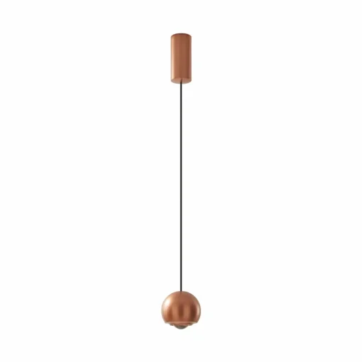Lucande Suspension LED Varineth, couleur cuivre, aluminium, Ø 11 cm| Suspensions Led|Suspensions