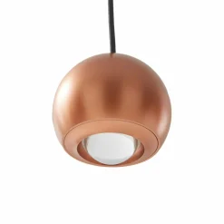 Lucande Suspension LED Varineth, couleur cuivre, aluminium, Ø 11 cm| Suspensions Led|Suspensions