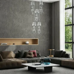 Lucande Yasanie suspension LED, à 5 lampes, ronde| Suspensions Led|Suspensions
