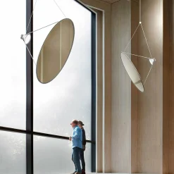 Luceplan Amisol LED suspension Ø 110cm argent| Suspensions Led|Suspensions