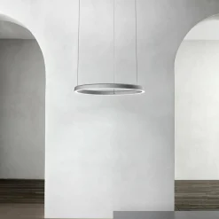 Luceplan Compendium Circle 72cm, aluminium| Suspensions Led|Suspensions
