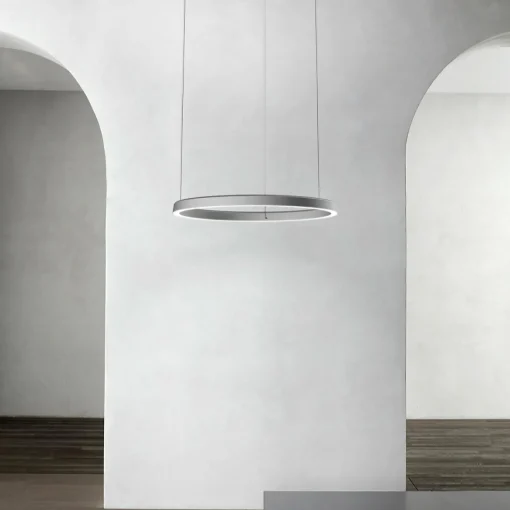 Luceplan Compendium Circle 72cm, aluminium| Suspensions Led|Suspensions