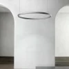Luceplan Compendium Circle 110cm, aluminium| Suspensions Led|Suspensions