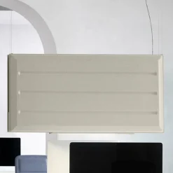 Luceplan Diade LED suspension verticale beige 120cm| Suspensions Led|Suspensions