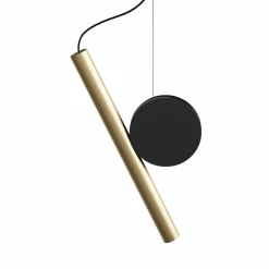 Luceplan Doi lisse coupure phase 3000K laiton/noir| Suspensions Led|Suspensions