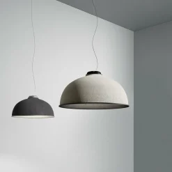Luceplan Farel Suspension LED Abat-jour gris foncé| Suspensions Led|Suspensions