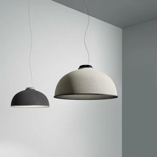 Luceplan Farel Suspension LED Abat-jour gris foncé| Suspensions Led|Suspensions